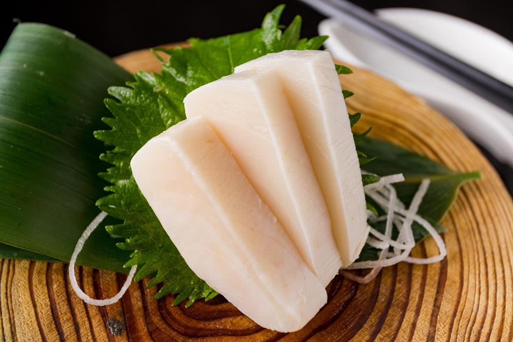 Weißer Sashimi